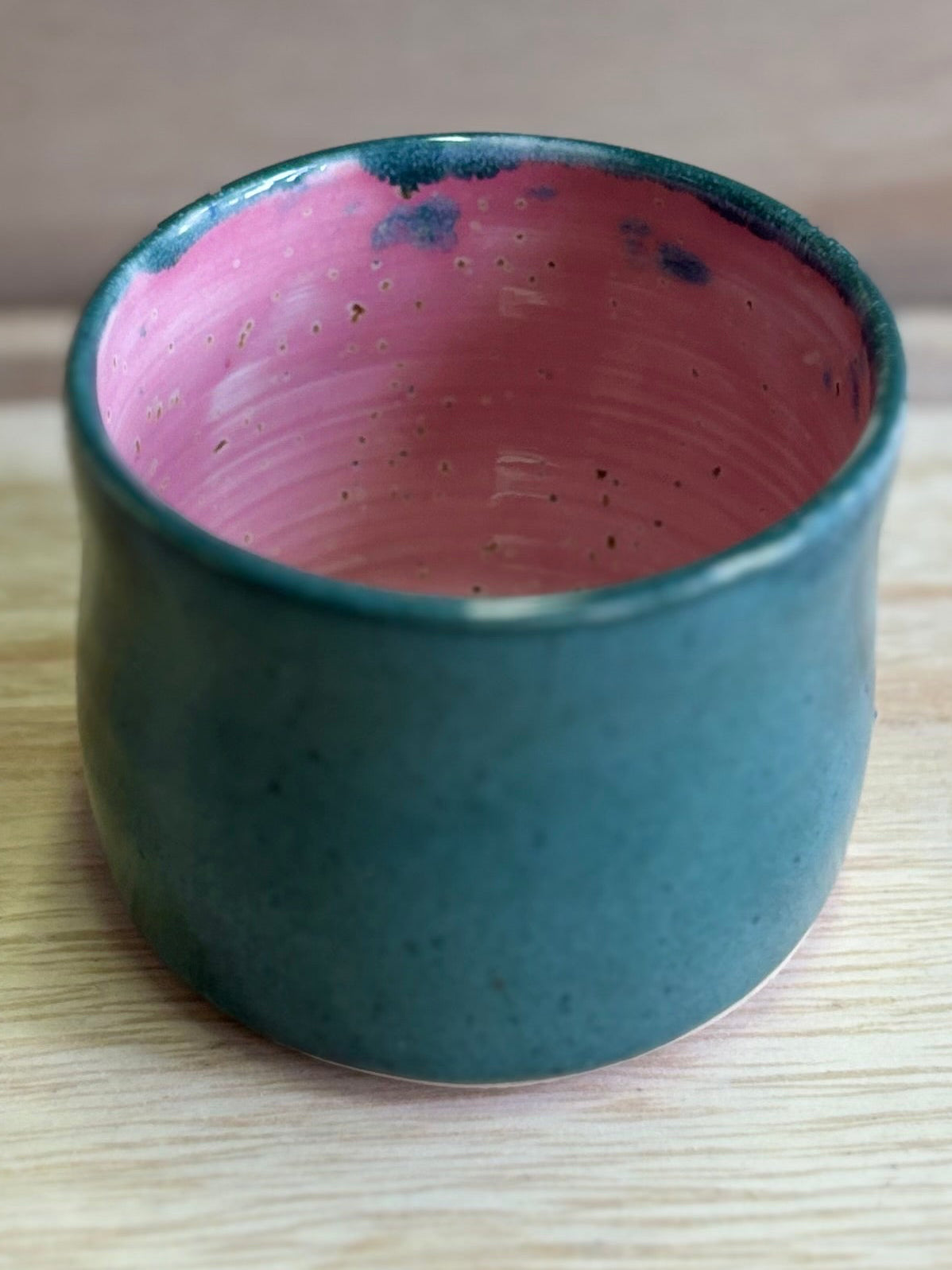 Pink and green tumbler mug (small)