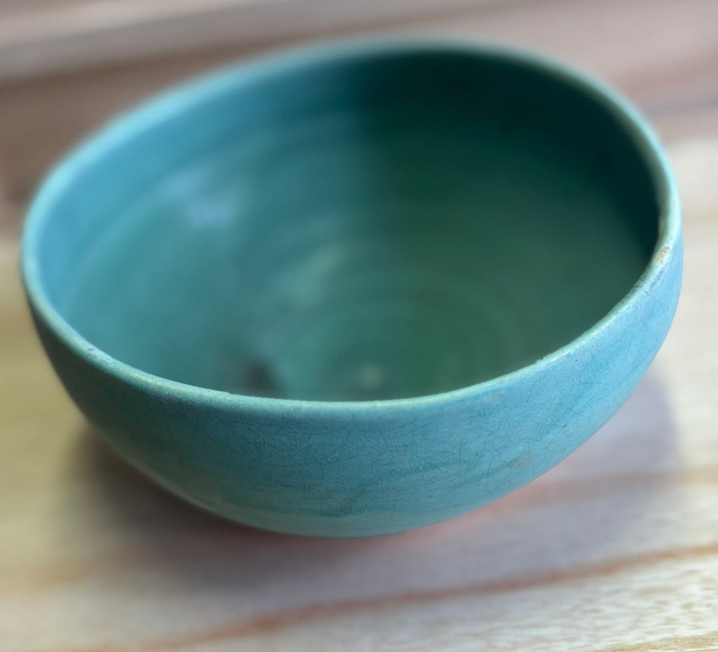 Large asymmetric serving bowl