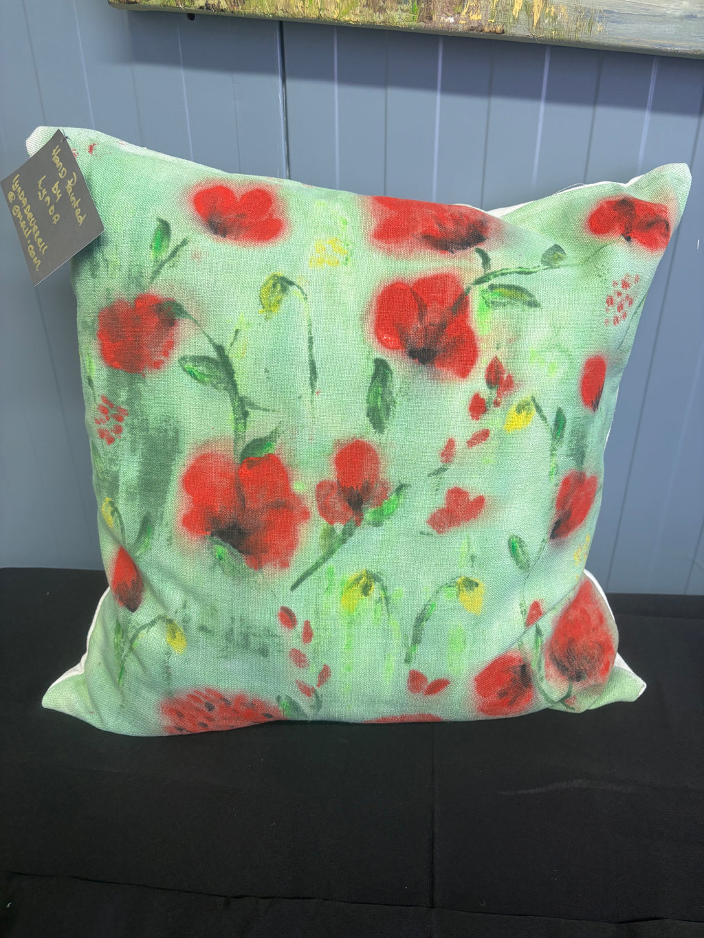Hand painted cushion large