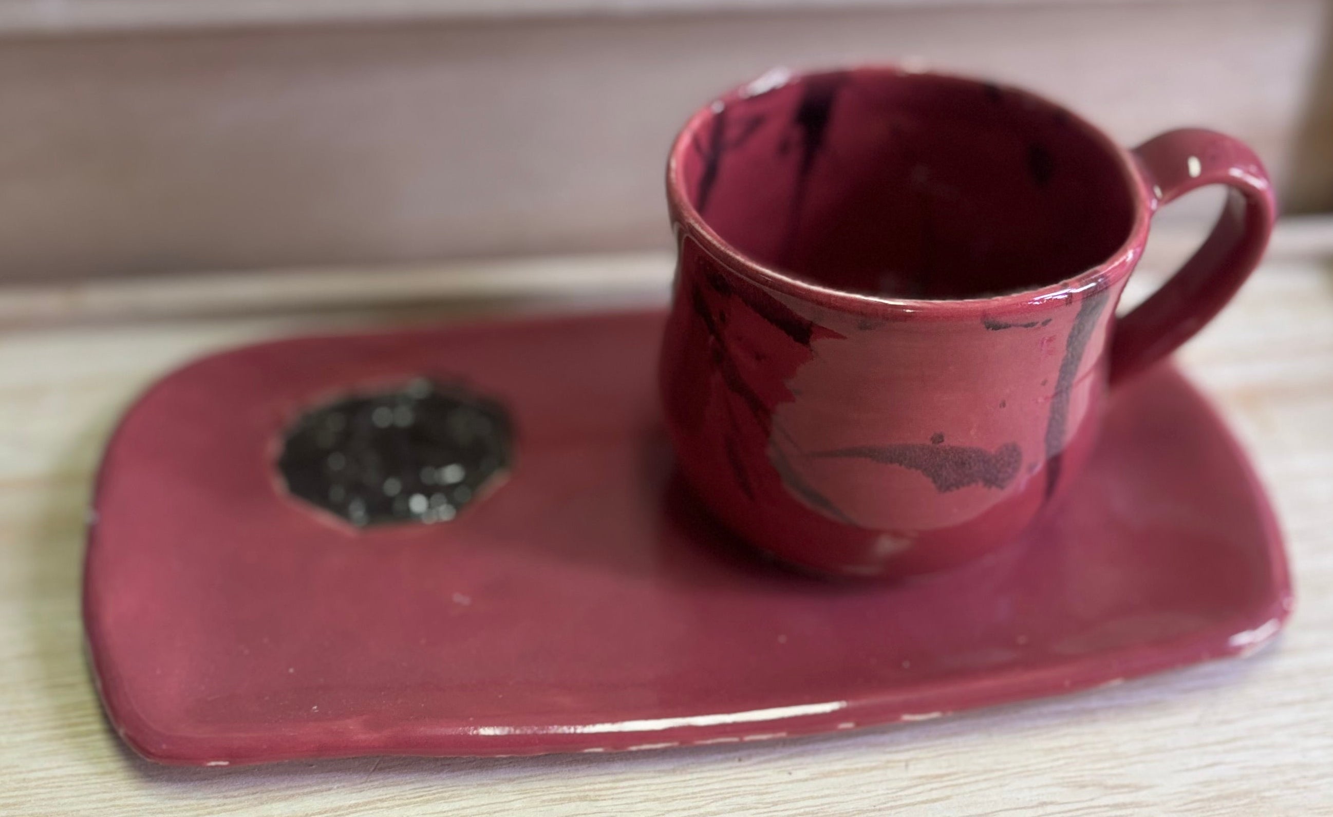 Plate and mug set